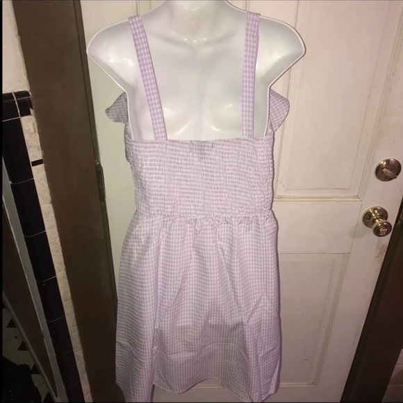 Purple lightweight plaid tartan sundress - Picture 3 of 8